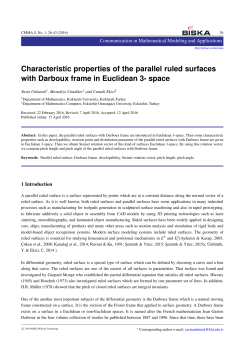 Characteristic properties of the parallel ruled surfaces