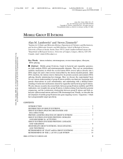 mobile group ii introns
