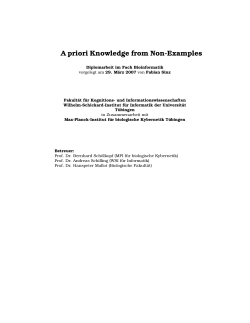 A priori Knowledge from Non-Examples