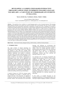 developing a gamification-based interactive thesaurus application to