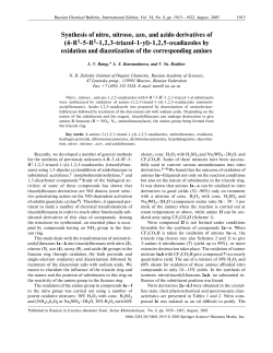 Synthesis of nitro, nitroso, azo, and azido derivatives of (4