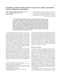 Prechallenge Antibodies Moderate Disease Expression in
