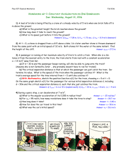 Constant Acceleration