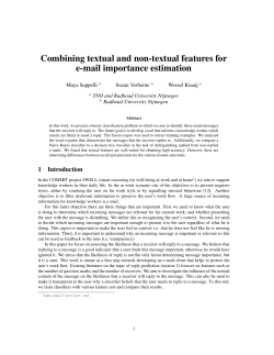 Combining textual and non-textual features for e
