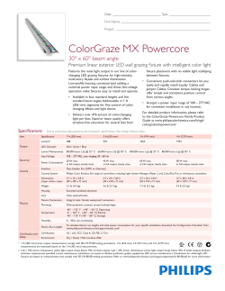 ColorGraze MX Powercore - Philips Color Kinetics