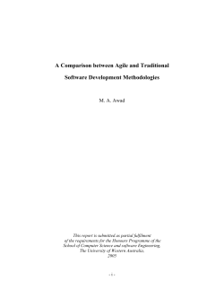 A Comparison between Agile and Traditional Software