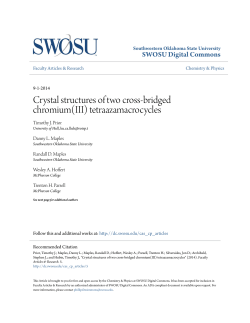Crystal structures of two cross