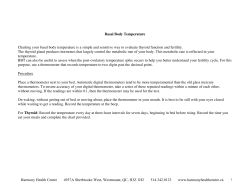 Basal Body Temperature Chart &ndash; Thyroid