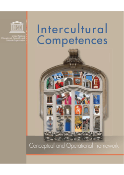 Intercultural competences: conceptual and operational