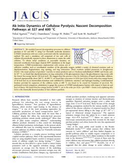 Ab Initio Dynamics of Cellulose Pyrolysis: Nascent Decomposition