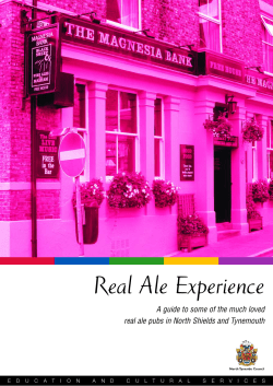 Real Ale Experience - North Tyneside Council