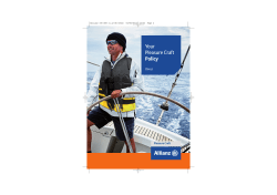 Boat Insurance Policy Document