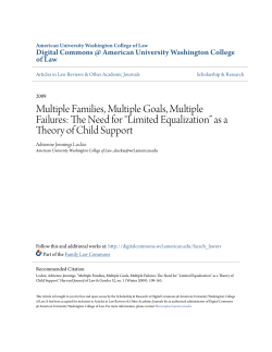 Multiple Families, Multiple Goals, Multiple Failures: The Need for &acirc;