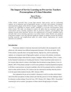 The Impact of Service Learning on Pre