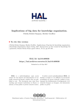 Implications of big data for knowledge organization.