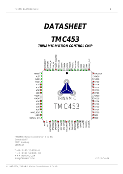 DATASHEET TMC453