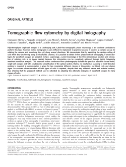 Tomographic flow cytometry by digital holography