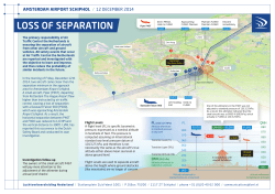LVNL Leaflet Loss of separation Schiphol 12 december 2014