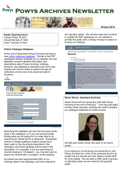 Spring 2014 - Powys County Council