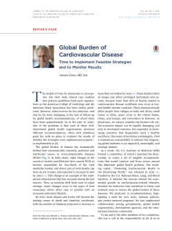 Global Burden of Cardiovascular Disease