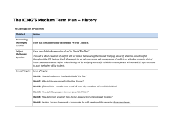 The KING`S Medium Term Plan &ndash; History
