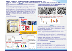 Airborne exposures to allergen and particles with and without