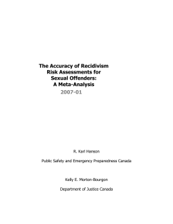 The accuracy of recidivism risk assessments for sexual