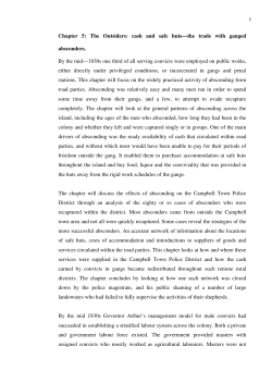 1 Chapter 5: The Outsiders: cash and safe huts&mdash;the trade with