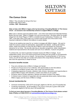 Comus Circle - Milton`s Cottage