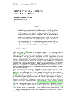 optimization as a model for few-shot learning