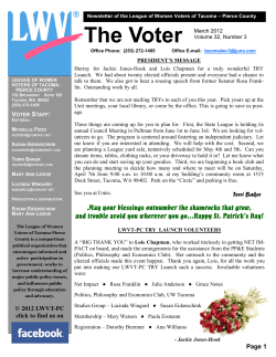 March - League of Women Voters of Washington