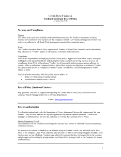 Corporate Travel Policy - Great