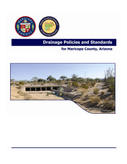 Drainage Policies and Standards Manual