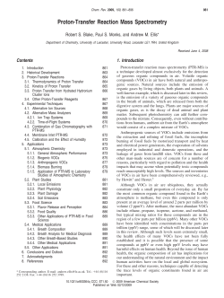 Proton-Transfer Reaction Mass Spectrometry