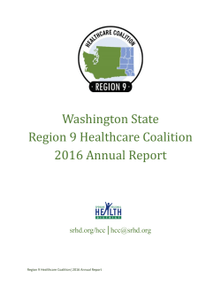 2016 Annual Report - Spokane Regional Health District