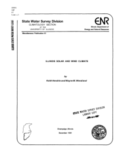 Illinois Solar and Wind Climate