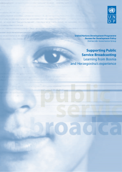 Supporting Public Service Broadcasting