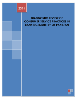 diagnostic review of consumer service practices in banking industry