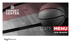 SUITE menu - Target Center