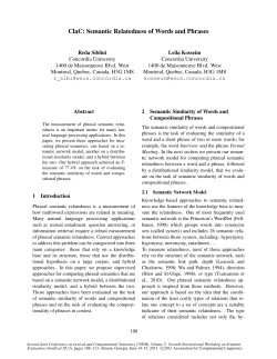 ClaC: Semantic Relatedness of Words and Phrases