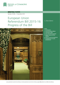 European Union Referendum Bill 2015-16