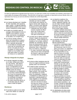 Medidas de Control de MosCas