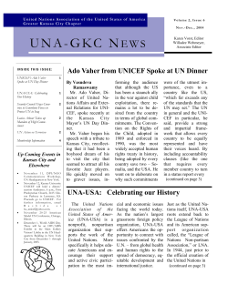 November-December 2004 - United Nations Association of Greater