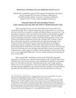 Global Hierarchy and Regional Finance