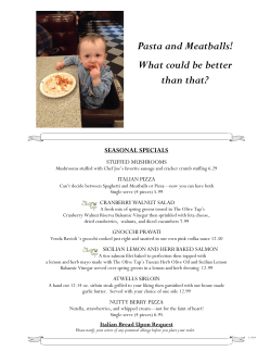 Pasta and Meatballs! What could be better than that?