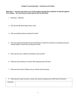 Chapter 8 Learning Guide &ndash; Commerce and Culture Main Idea 1