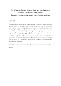 The Differential Effect of Revenue Rises and Cost Savings on