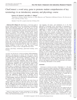 ClueConnect: a word array game to promote student
