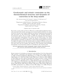 Geodynamic and seismic constraints on the thermochemical