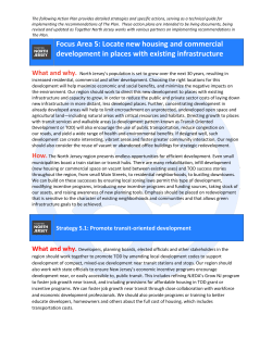 Focus Area 5: Locate new housing and